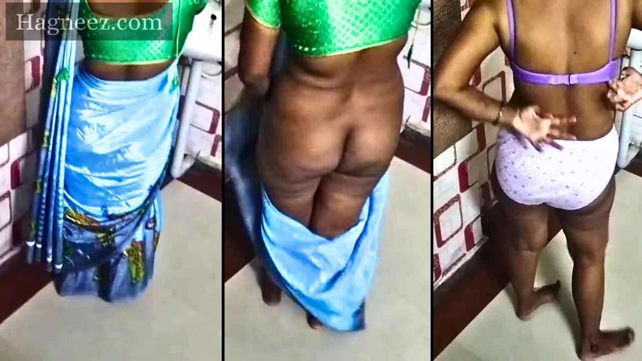 tamil aunty removing saree