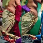 indian aunty saree changing nude